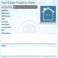 Real Estate Property Sheet