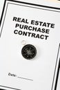 Real Estate Purchase Contract Royalty Free Stock Photo