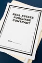 Real Estate Purchase Contract Royalty Free Stock Photo