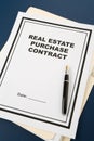 Real Estate Purchase Contract Royalty Free Stock Photo