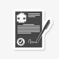 Real Estate Purchase Contract and pen business concept Royalty Free Stock Photo