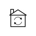 real estate repairs icon. Element of real estate sign for mobile concept and web apps icon. Thin line icon for website design and