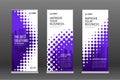 Real estate roll up banners design templates set