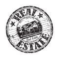 Real estate rubber stamp Royalty Free Stock Photo