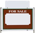 Real estate FOR SALE Sign with copy space. Royalty Free Stock Photo