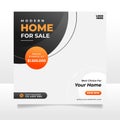 Real estate sale social media post banner template