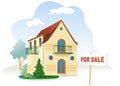 Real estate for sale. Vector