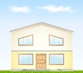 Real Estate For Sale. Vector illustration facade