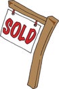 Real Estate Sign Sold