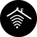 Real estate, smart home technology, medical home, love home vector icon. Smart house automation control system symbol. Modern info