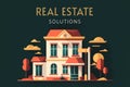 Real Estate solutions conceptual banner.