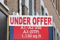 Real estate under offer sign