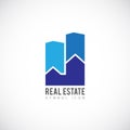Real Estate Vector Concept Symbol Icon or Logo