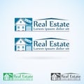 Real Estate vector logo design template color set. House abstract concept icon. Realty construction architecture symbol