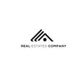 Real estates logo. Geometric logo. Business logo vector Royalty Free Stock Photo