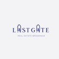 Real estates vector logo design Royalty Free Stock Photo