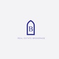 Real estates vector logo design Royalty Free Stock Photo
