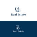 Real estates vector logo .