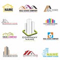 Real estste logo set Royalty Free Stock Photo