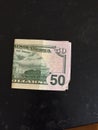 Real fifty dollar bill image money photo