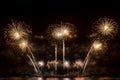 Fireworks display celebration, New Year Firework Royalty Free Stock Photo