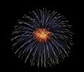 Real Fireworks display celebration, New Year Firework Royalty Free Stock Photo