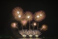 Fireworks display celebration, Colorful New Year Firework Royalty Free Stock Photo
