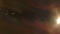 Real flare lens that is easy to use in blend or overlay modes. The side yellow light shines, creating a colorful