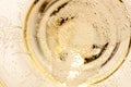 Macro of champagne in a glass Royalty Free Stock Photo