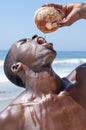 Real fresh coconut water Royalty Free Stock Photo