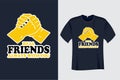 Real Friends always with you T Shirt Design