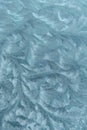 Real frost effect. Close up of frosted glass texture.