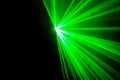 Real green laser lights Royalty Free Stock Photo