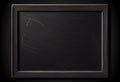 Real grunge blank blackboard copyspace with wood frame Royalty Free Stock Photo