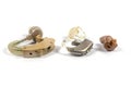 Real Hearing aids on white background Royalty Free Stock Photo