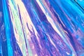 Real Hologram Background of wrinkled abstract foil texture with multiple colors. Holographic iridescent color wrinkled Royalty Free Stock Photo