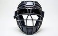 Real Image Baseball Umpire Mask Against White Royalty Free Stock Photo