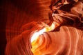 Real images of the lower Antelope canyon in Arizona, USA Royalty Free Stock Photo