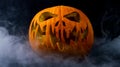 Real jack o lantern for halloween Royalty Free Stock Photo