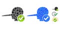 Real Liar Mosaic Icon of Round Dots