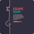 Real-life room escape and quest game poster.