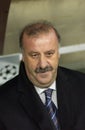 Real Madrid coach Vicente del Bosque before the match