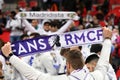 Real Madrid fans with scarves