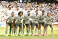 Real Madrid lineup Royalty Free Stock Photo