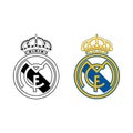 Real Madrid logo vector, icon Royalty Free Stock Photo