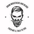 Real man Grow Moustache and beard