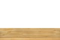 Real wood table top texture on white background Royalty Free Stock Photo