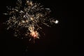 A real new year`s fireworks Royalty Free Stock Photo