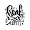 Real not perfect hand lettering Royalty Free Stock Photo
