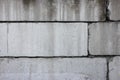 Real Old damaged concrete block wall background texture Royalty Free Stock Photo